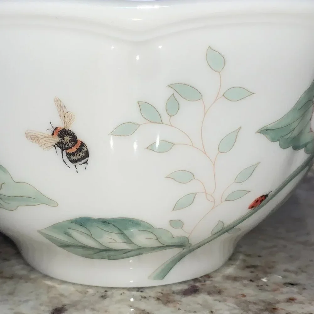 Lenox Butterfly Meadow Hydrangea Rice Bowl NWT